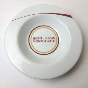 Hotel Loews Monte Carlo Borrowed Ash Tray Ashtray 5" Lilien Austria Porcelain